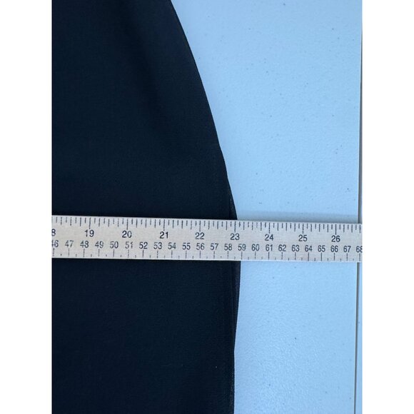 VTG Joseph Ribkoff high waist wide leg chiffon‎ Overlay pants black 90s sz 14 - Picture 9 of 10